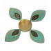 Green & Gold Leaves Urli & Dia Set of 2